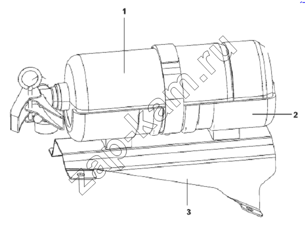 Схема/чертеж: Fire Extinguisher Subassembly / DongFeng L3251A3 (вар.)