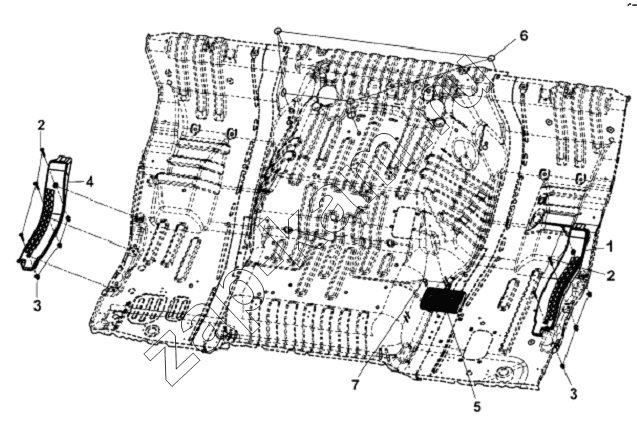 Схема/чертеж: Floor Decoration Subassembly / DongFeng L3251A3 (вар.)