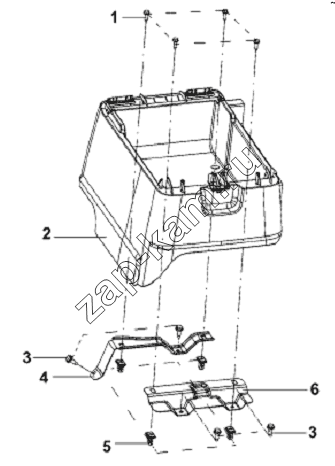 Схема/чертеж: Passenger Side Glove Box Subassembly / DongFeng L3251A3 (вар.)
