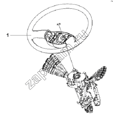 Схема/чертеж: Steering Wheel Subassembly / DongFeng L3251A3 (вар.)