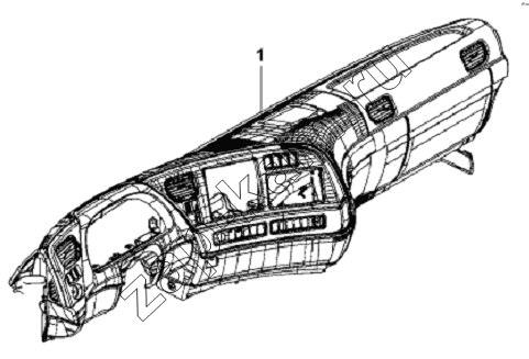 Схема/чертеж: Instrument Board Subassembly / DongFeng L3251A3 (вар.)