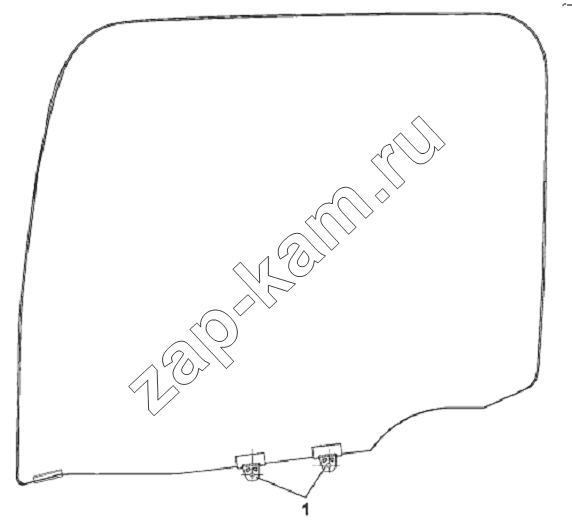 Схема/чертеж: Left Door Window Subassembly / DongFeng L3251A3 (вар.)