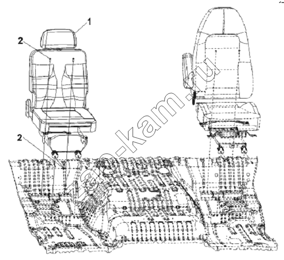Схема/чертеж: Passenger Seat Subassembly / DongFeng L3251A3 (вар.)