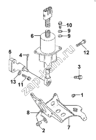 Схема/чертеж: Fuel Cut Solenoid Valve Subassembly / DongFeng L3251A3 (вар.)