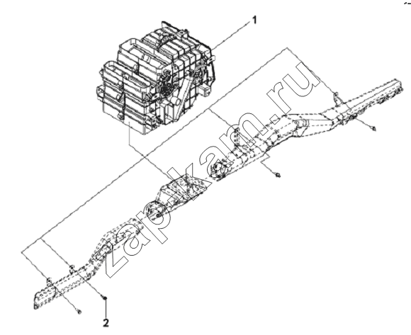Схема/чертеж: Warm Air Blower Subassembly / DongFeng L3251A3 (вар.)