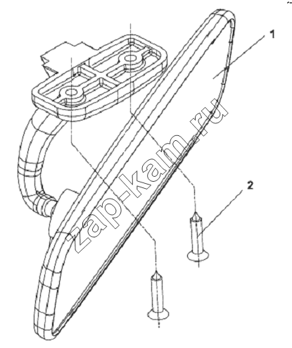 Схема/чертеж: Interior Rearview Mirror Subassembly / DongFeng L3251A3 (вар.)