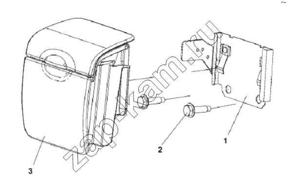 Схема/чертеж: Ash Tray Subassembly / DongFeng L3251A3 (вар.)