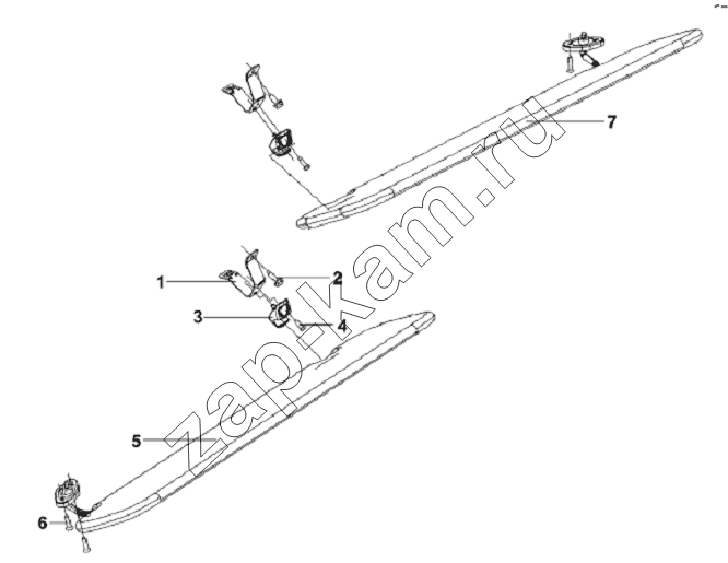 Схема/чертеж: Sun Visor Subassembly / DongFeng L3251A3 (вар.)