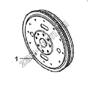 Схема/чертеж: Flywheel Subassembly / DongFeng L3251A3 (вар.)