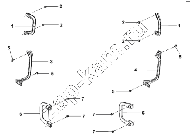 Схема/чертеж: Interior Armrest Subassembly / DongFeng L3251A3 (вар.)