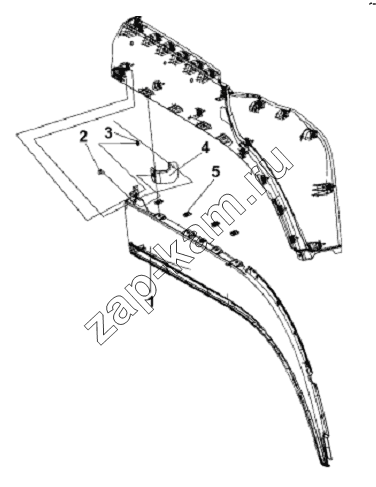 Схема/чертеж: Right Wheel Cover Subassembly - Complete Vehicle / DongFeng L3251A3 (вар.)