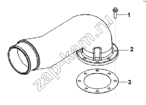 Схема/чертеж: Air Inlet Connection Subassembly / DongFeng L3251A3 (вар.)
