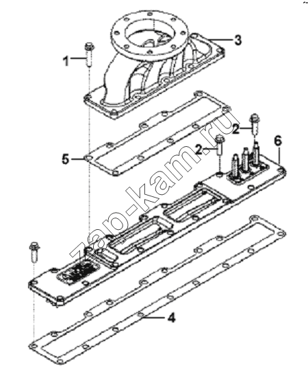 Схема/чертеж: Intake Manifold Subassembly / DongFeng L3251A3 (вар.)
