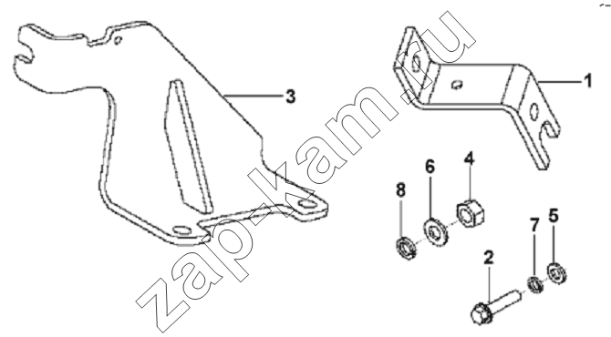 Схема/чертеж: Throttle Control Subassembly / DongFeng L3251A3 (вар.)