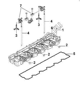 Схема/чертеж: Rocking Arm Subassembly / DongFeng L3251A3 (вар.)