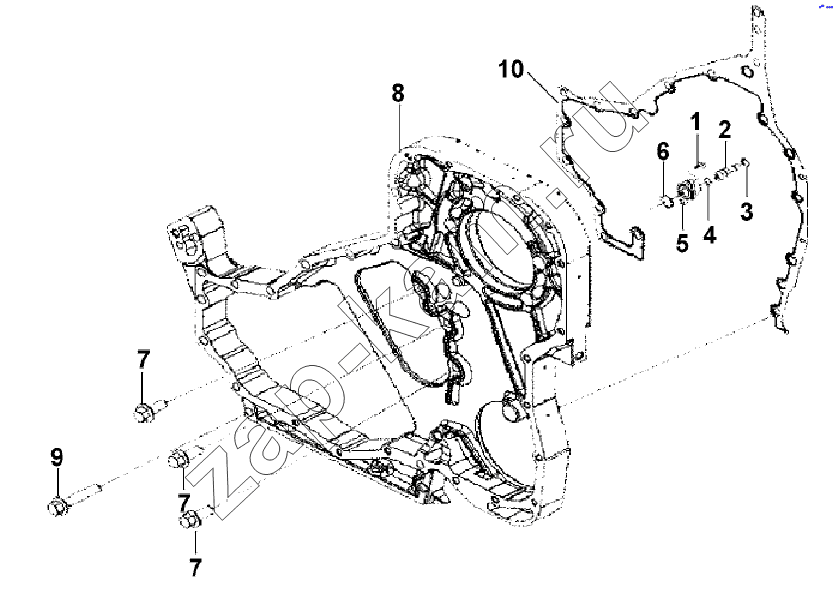 Схема/чертеж: Gear Housing Subassembly / DongFeng L3251A3 (вар.)