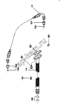 Схема/чертеж: Supercharger Pipeline Subassembly / DongFeng L3251A3 (вар.)