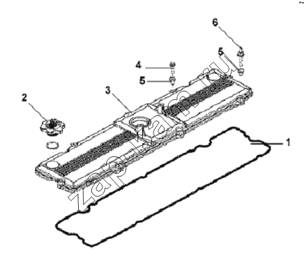 Схема/чертеж: Air Valve Chamber Cover Subassembly / DongFeng L3251A3 (вар.)