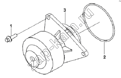 Схема/чертеж: Water Pump Subassembly / DongFeng L3251A3 (вар.)