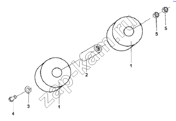 Схема/чертеж: Engine Front Suspension Subassembly-Complete Vehicle / DongFeng L3251A3 (вар.)