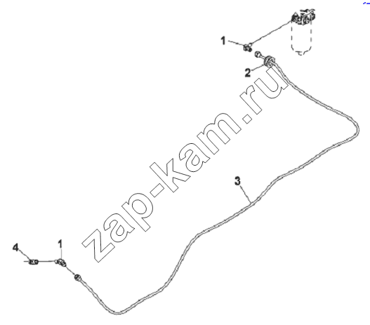 Схема/чертеж: Fuel Supply Pipeline Subassembly-Engine / DongFeng L3251A3 (вар.)