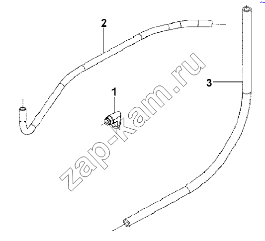 Схема/чертеж: Air Compressor Cooling Water Pipe Subassembly / DongFeng L3251A3 (вар.)
