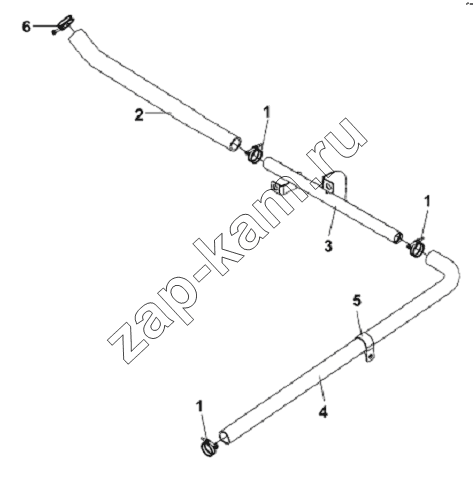 Схема/чертеж: Air Compressor Intake Pipe Subassembly / DongFeng L3251A3 (вар.)