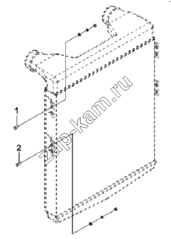 Схема/чертеж: Intercooler Fastener / DongFeng L3251A3 (вар.)