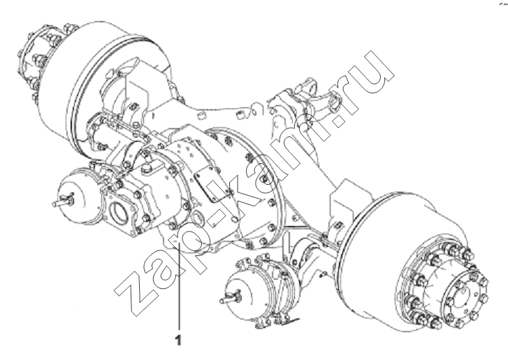 Схема/чертеж: DH7131-8 Средний мост / DongFeng DFL-3251A Euro3
