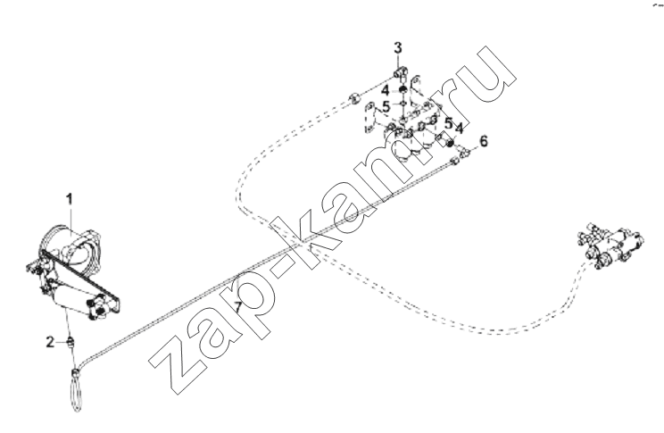Схема/чертеж: 3541A-T0400 Моторный тормоз / DongFeng DFL-3251A Euro3