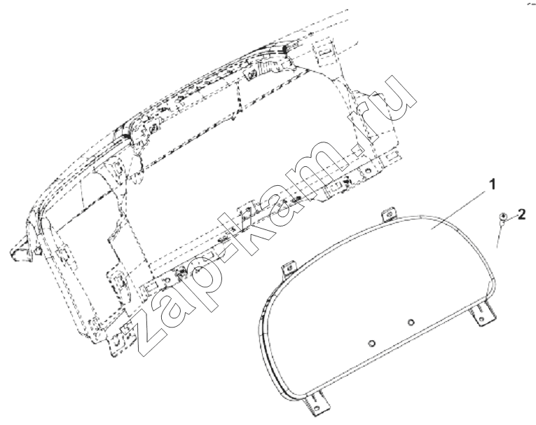 Схема/чертеж: 3800A-C0300 Комбинация приборов / DongFeng DFL-3251A Euro3