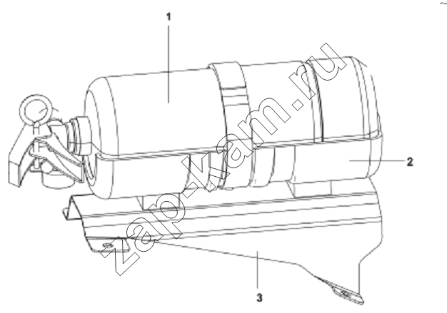 Схема/чертеж: 3910A-C0100 Огнетушитель / DongFeng DFL-3251A Euro3