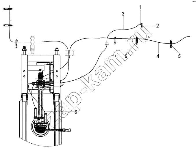 Схема/чертеж: Heating pipeline Group, Urea Tank / DongFeng DFL-3251AW1