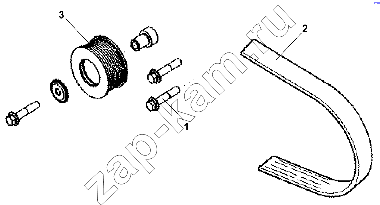 Схема/чертеж: A/C Drive Group / DongFeng DFL-3251AW1