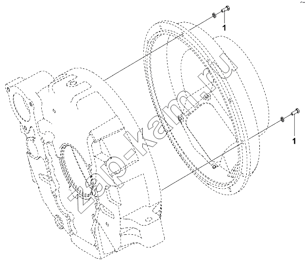Схема/чертеж: Clutch Housing Installation group / DongFeng DFL-3251AW1