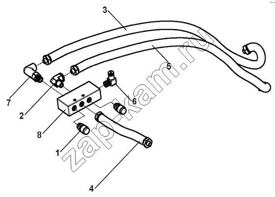 Схема/чертеж: Single H valve assembly Group / DongFeng DFL-3251AW1