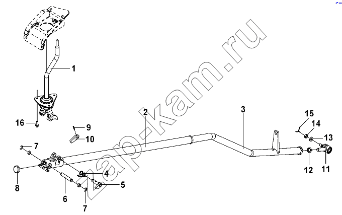 Схема/чертеж: Speed Control Lever Group / DongFeng DFL-3251AW1
