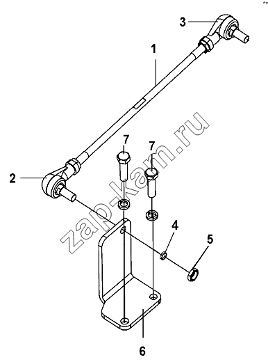 Схема/чертеж: Speed Control Drag Link Group / DongFeng DFL-3251AW1