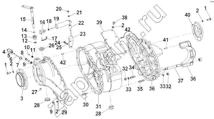 Схема/чертеж: Middle axle / DongFeng DFL-3251AW1
