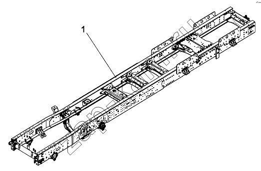 Схема/чертеж: Frame And Bracket assembly / DongFeng DFL-3251AW1