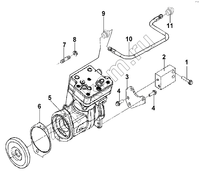 Схема/чертеж: Air Compressor Group / DongFeng DFL-3251AW1