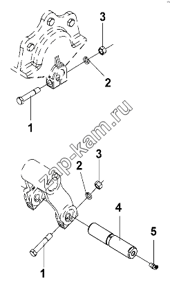 Схема/чертеж: Spring Pin assembly / DongFeng DFL-3251AW1