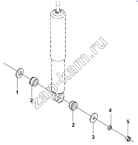 Схема/чертеж: Vibration Damper Shackle Linking Rod / DongFeng DFL-3251AW1