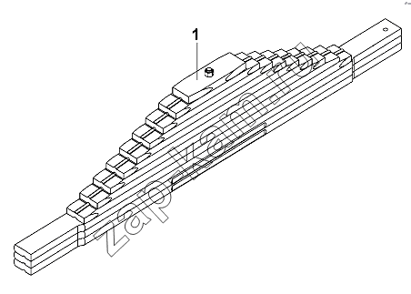 Схема/чертеж: Rear Leaf Spring Group / DongFeng DFL-3251AW1
