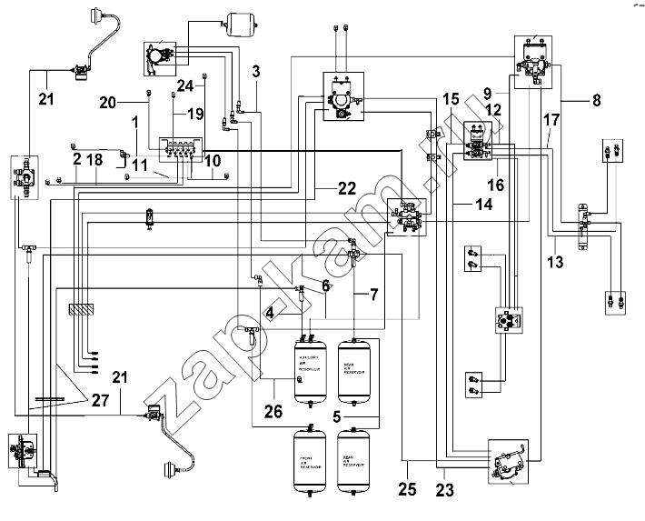 Схема/чертеж: Nylon Pipe Group / DongFeng DFL-3251AW1