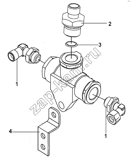Схема/чертеж: Two way valve assembly / DongFeng DFL-3251AW1