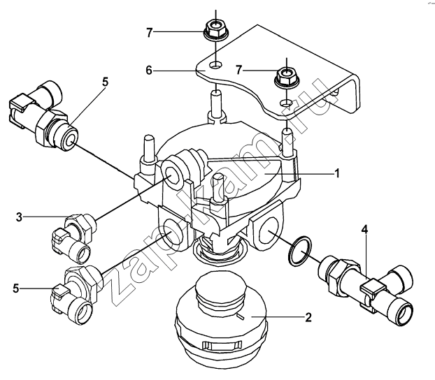 Схема/чертеж: Relay Valve Group / DongFeng DFL-3251AW1