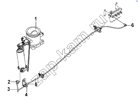 Схема/чертеж: Exhaust Brake Group / DongFeng DFL-3251AW1