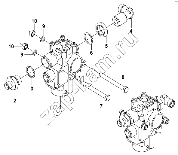 Схема/чертеж: Front ABS Device Group / DongFeng DFL-3251AW1