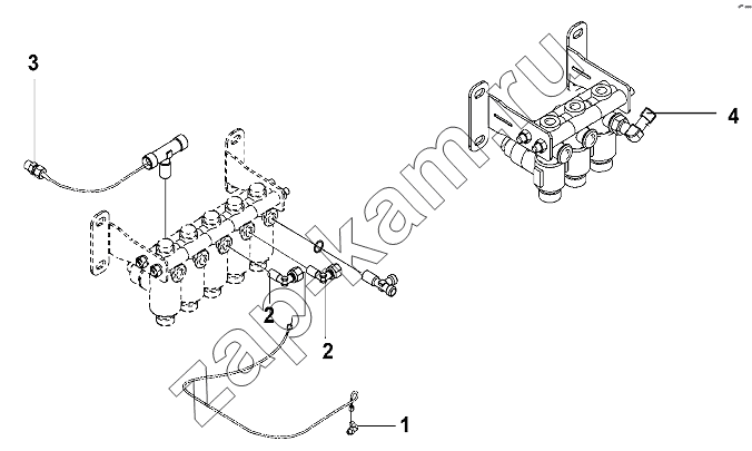 Схема/чертеж: Power Takeoff Catanator Group / DongFeng DFL-3251AW1